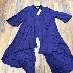 Paparazzi Deep Blue Lace Top